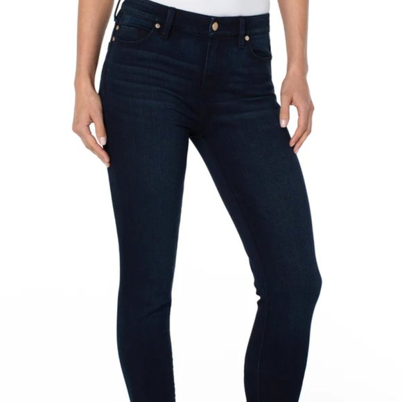 Liverpool Jeans Company Denim - Liverpool Black Jeans Ankle Skinny Size 8